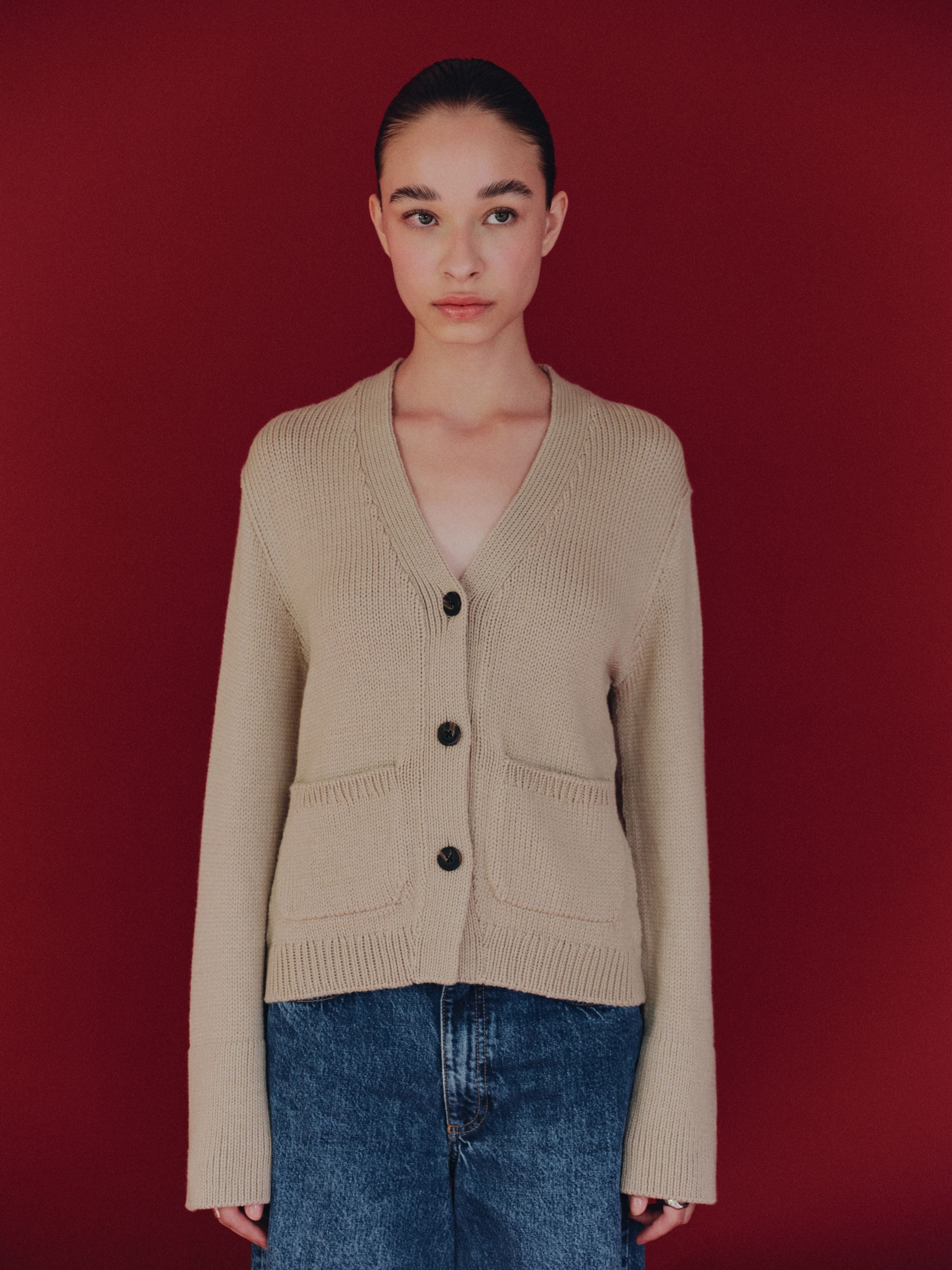 Camelia Cardigan Oat