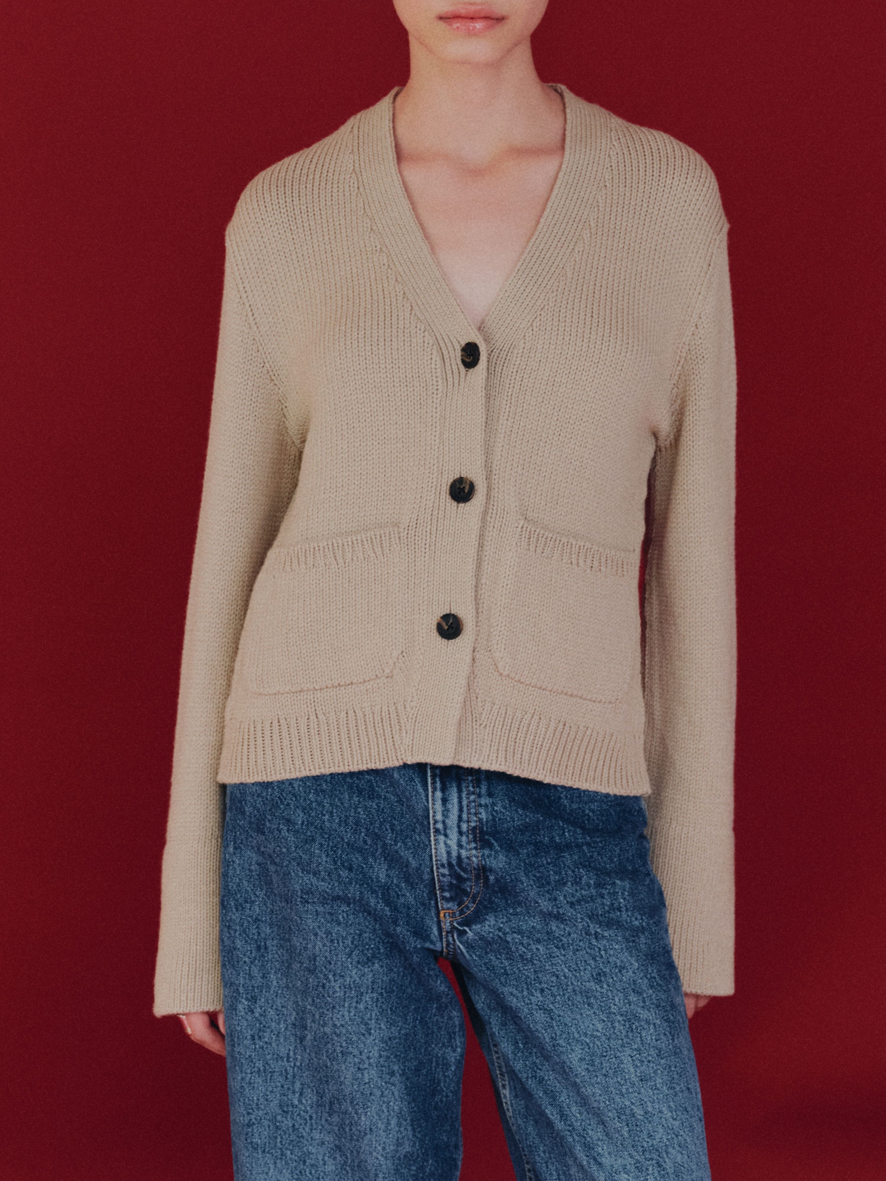 Camelia Cardigan Oat