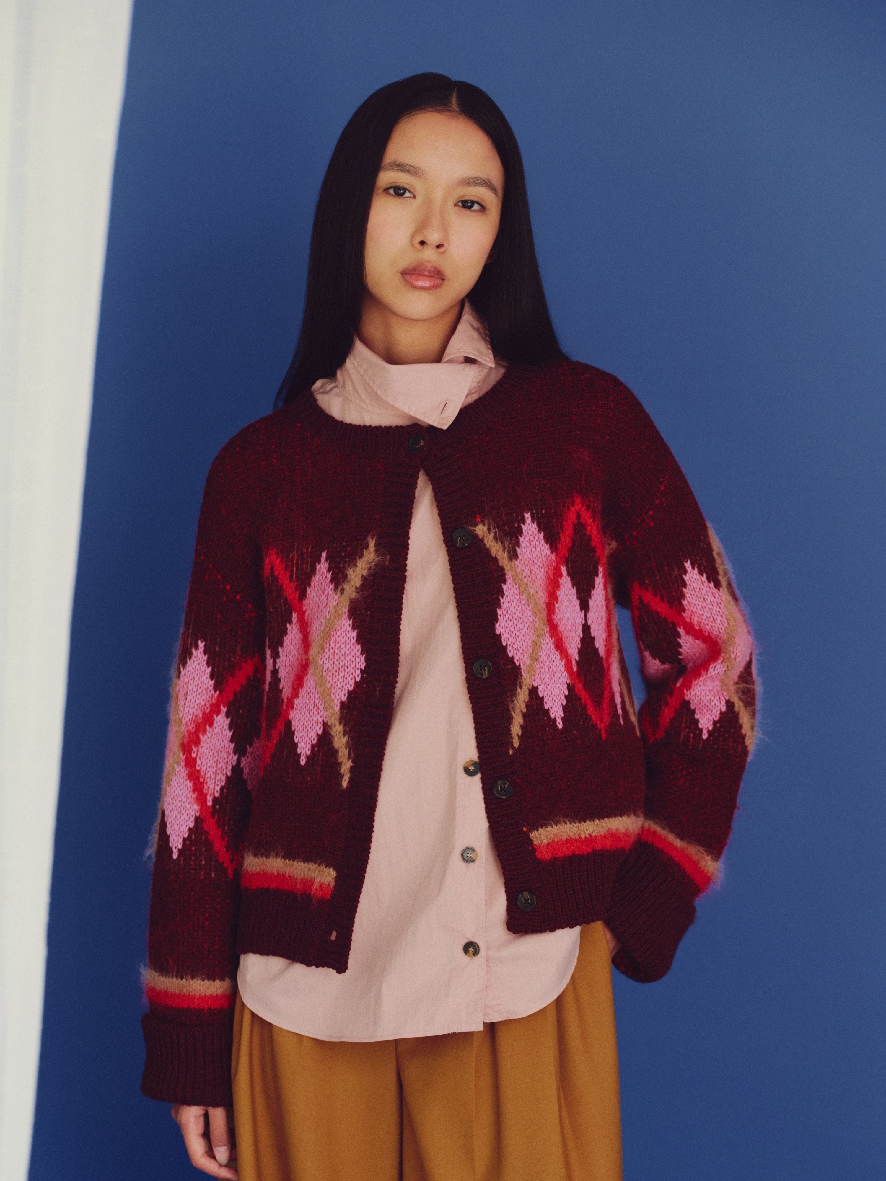Stella Cardigan Burgundy