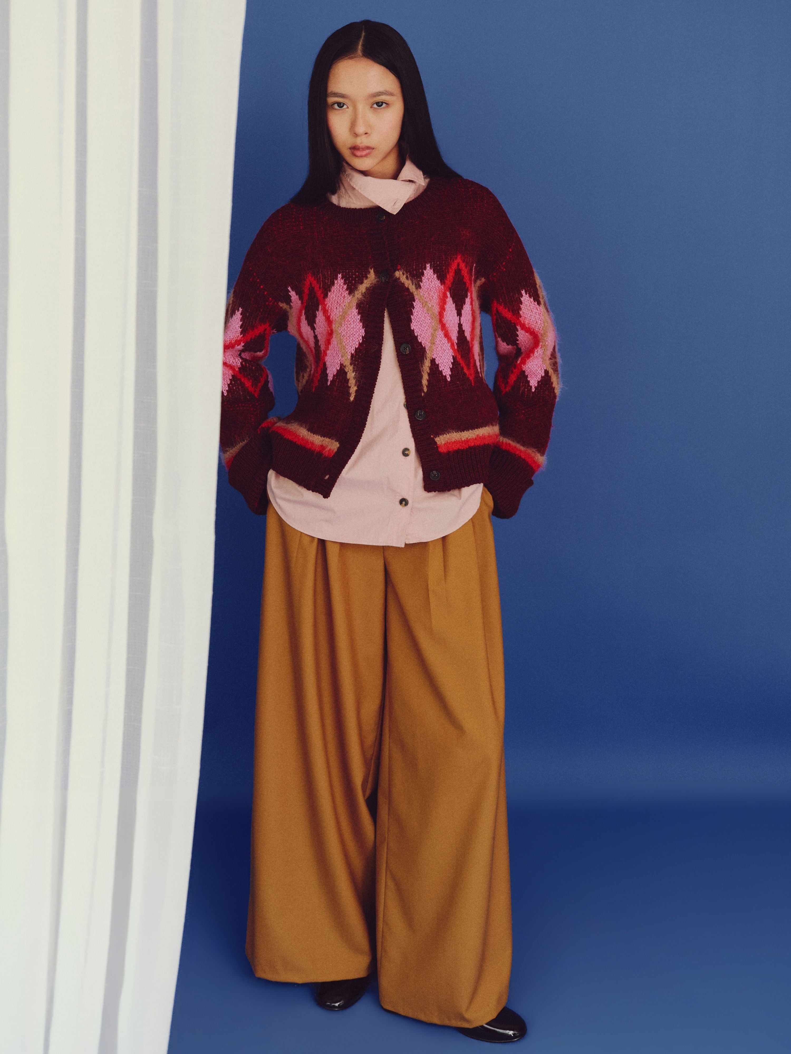 Stella Cardigan Burgundy