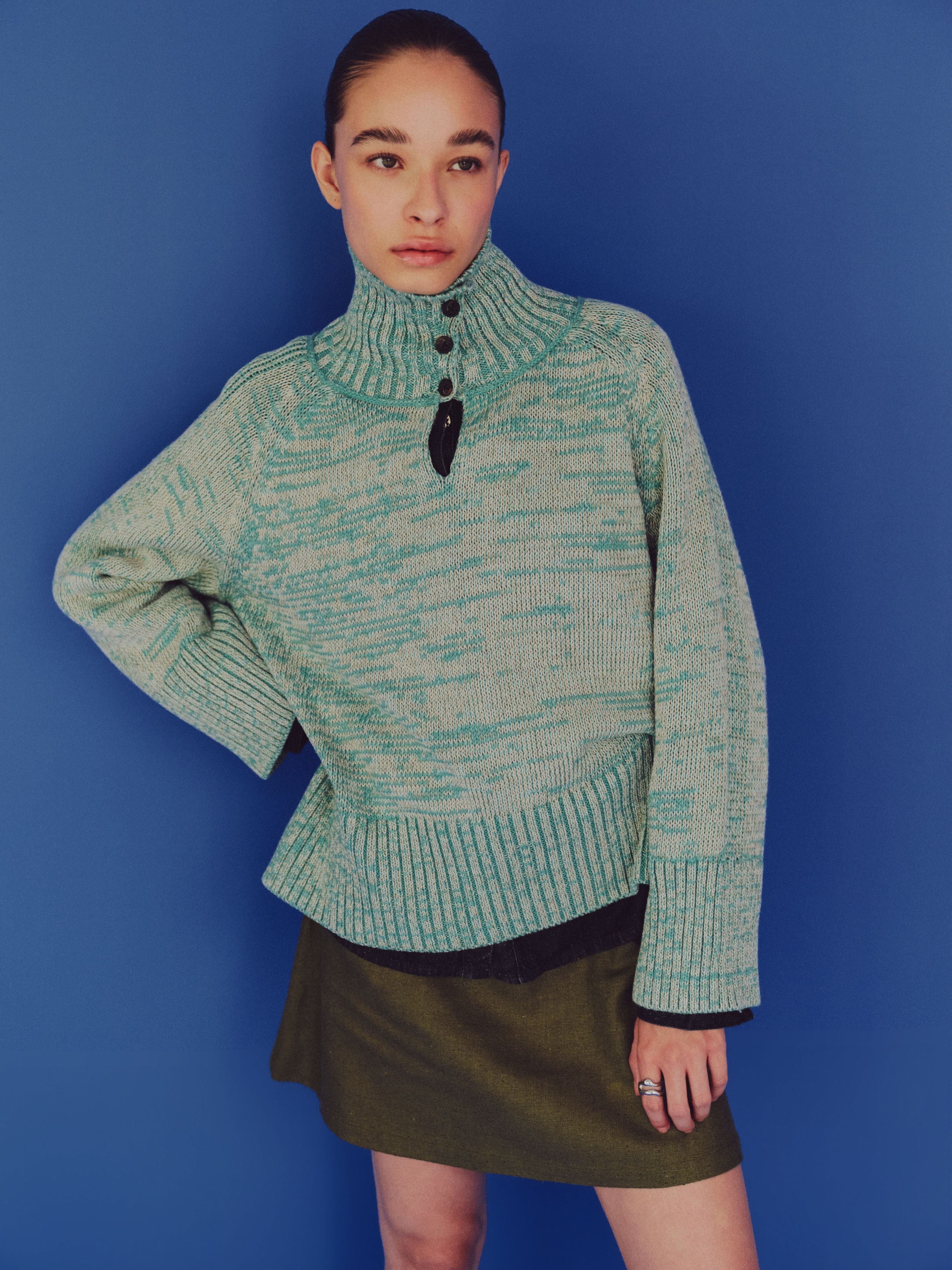 Ello Sweater Cyan