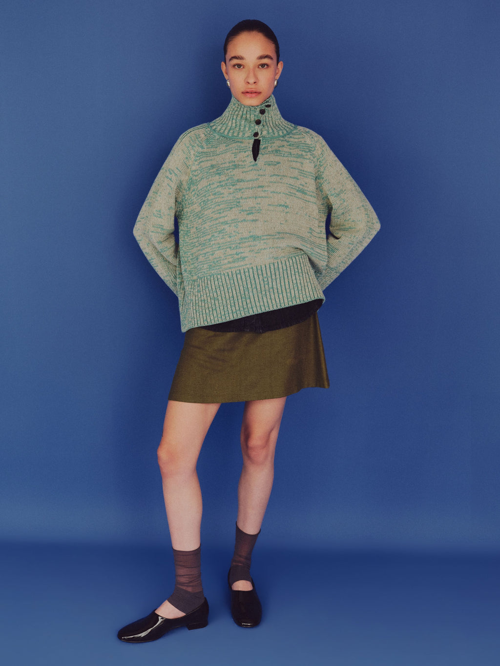 Ello Sweater Cyan