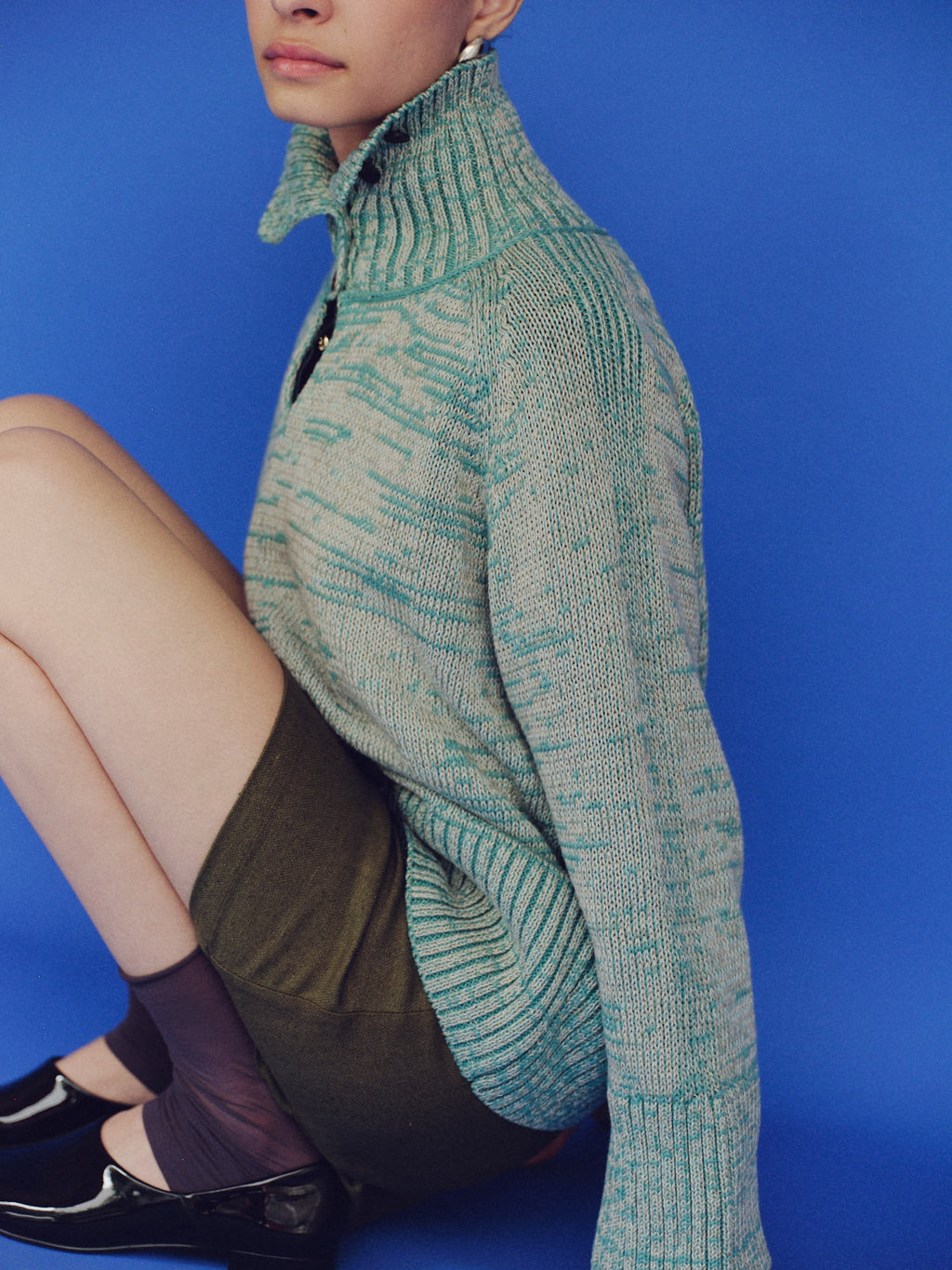 Ello Sweater Cyan