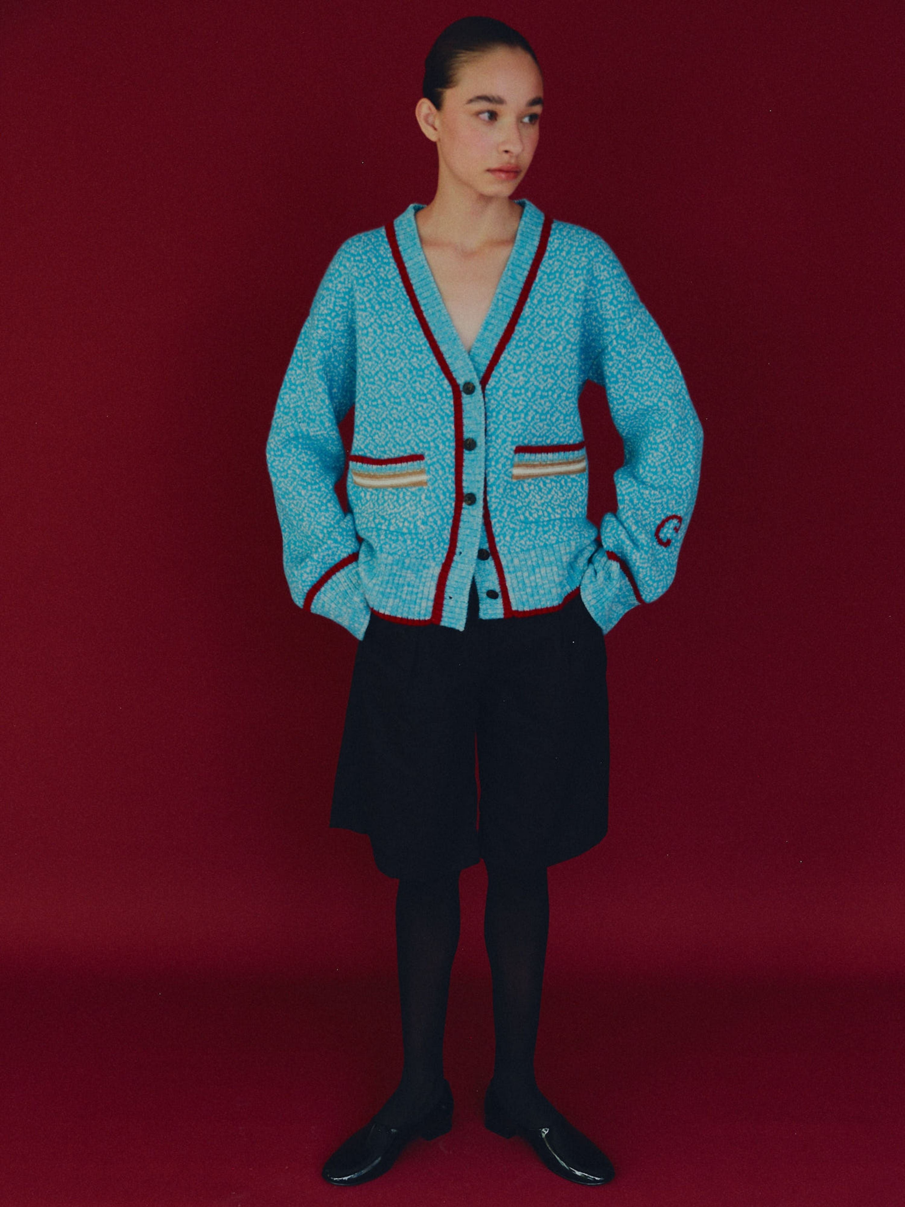 Gaia Cardigan Sky Light Blue