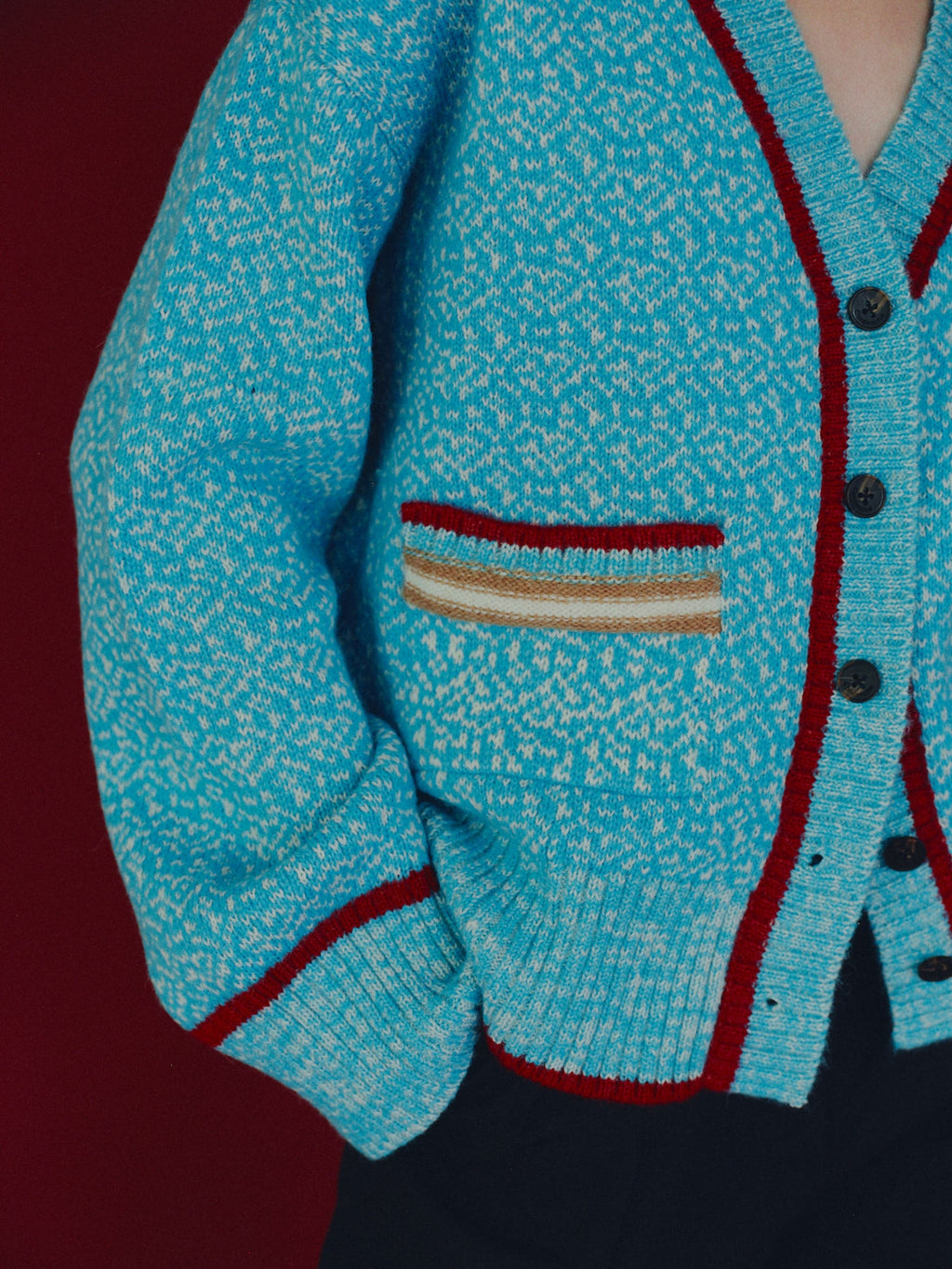 Gaia Cardigan Sky Light Blue