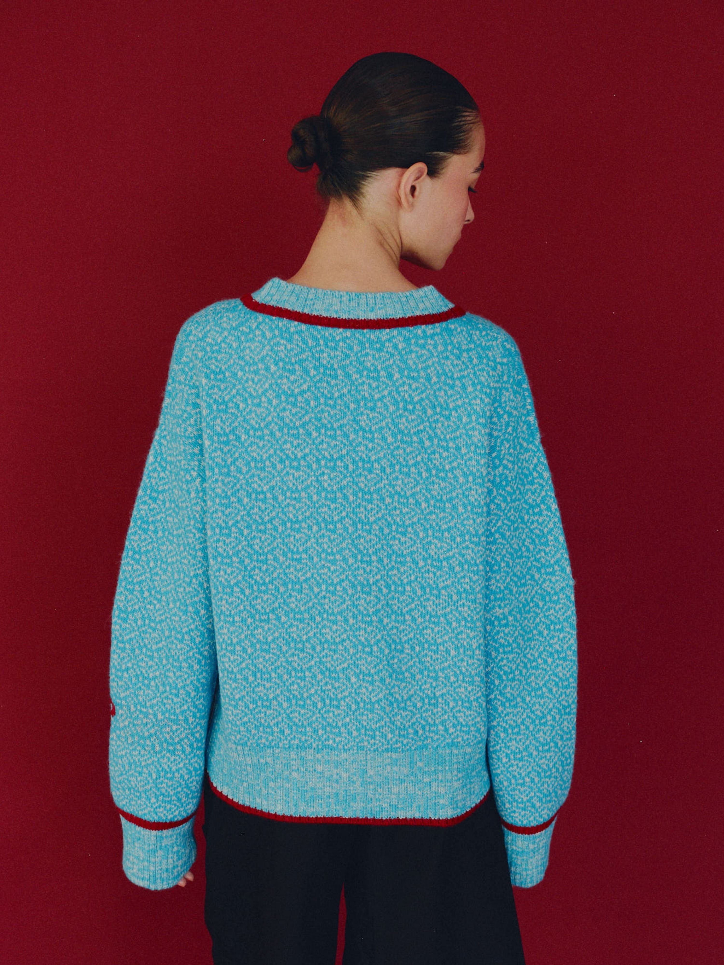 Gaia Cardigan Sky Light Blue