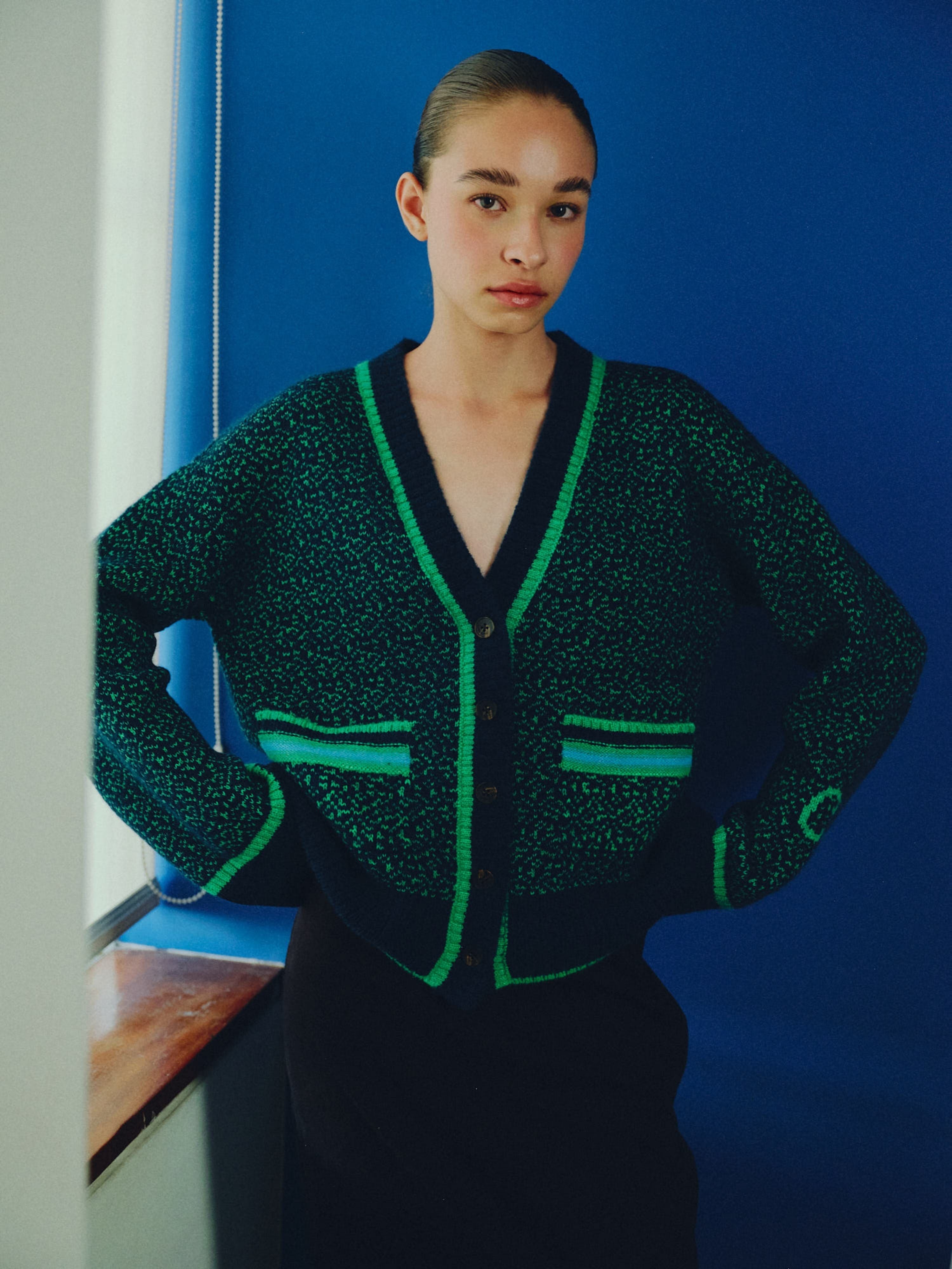 Gaia Cardigan Racing Green