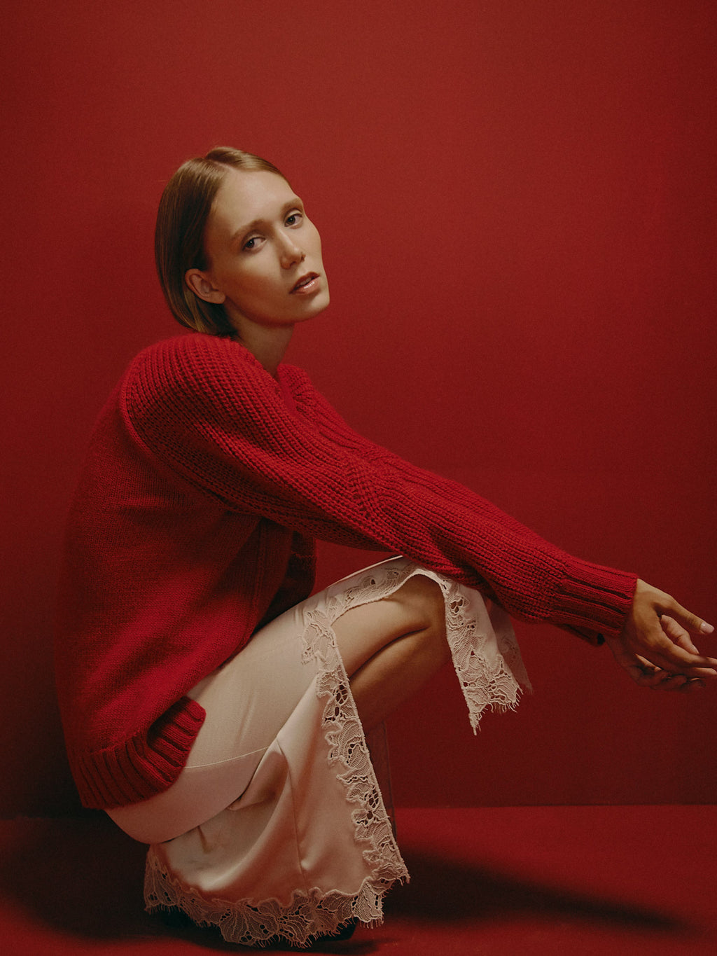 Cami Sweater Red