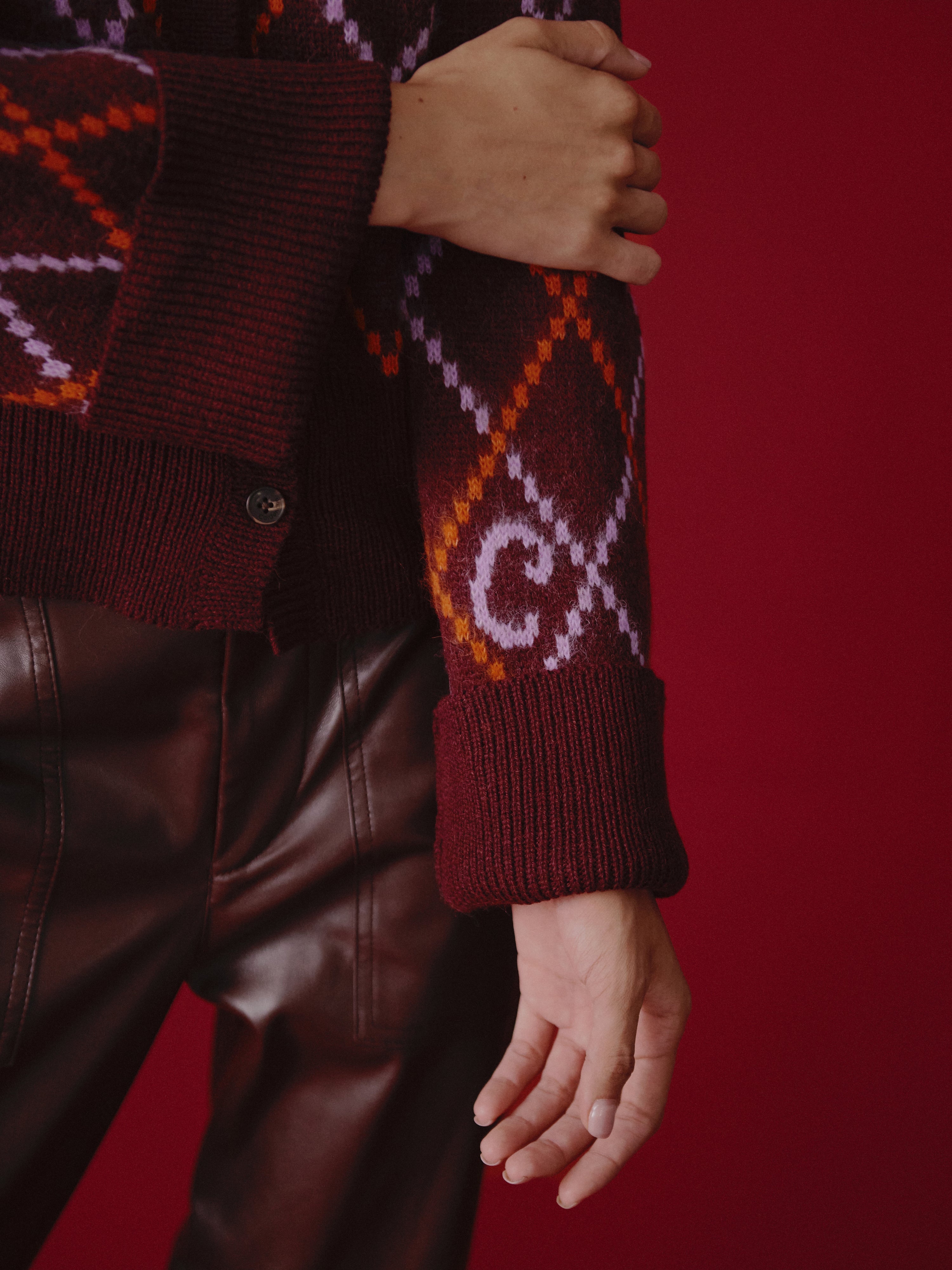 Guadalupe Cardigan Burgundy